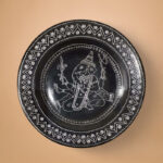 Plate in Black Pottery