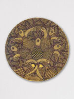 Madhubani plate picturising peacock of grace