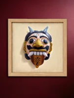 The fearless story monster in Cheriyal mask