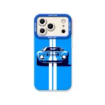 Racing Stripe Car Silicone Case for Apple iPhone Series